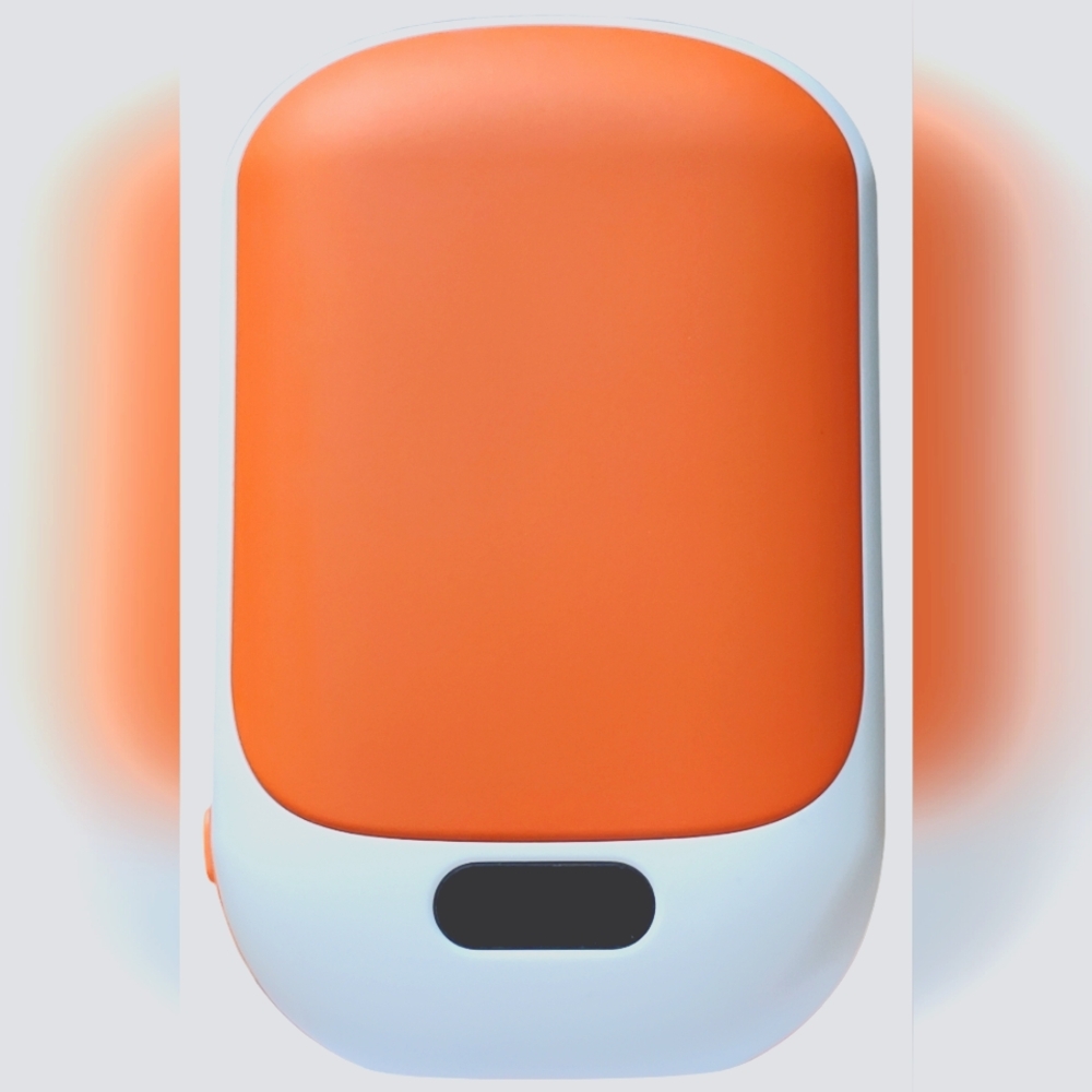 HW39 10000mAh 5-Hr Hand Warmer/Electric - Power Bank Rechargeable - USB ORANGE
